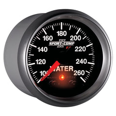 AutoMeter - Autometer Sport-Comp II 52.4mm 100-260 Deg F Water Temp Peak & Warn w/ Electronic Control Gauge - Demon Performance