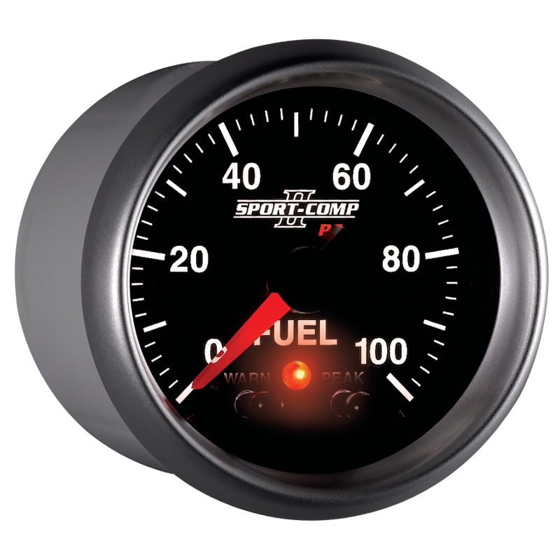 AutoMeter - Autometer Sport-Comp II 52mm 0-100 PSI Fuel Pressure Gauge - Demon Performance