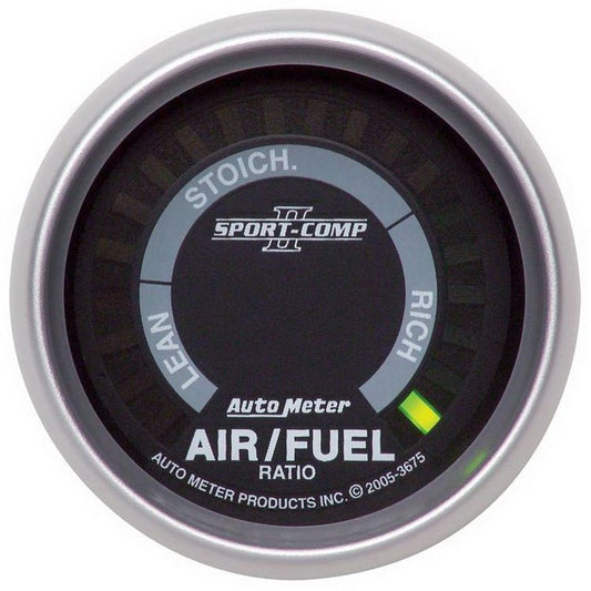 AutoMeter - Autometer Sport-Comp II 52mm Lean-Rich Digital Air/Fuel Ratio Narrowband Gauge - Demon Performance