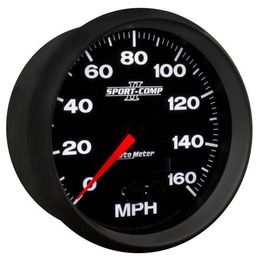 AutoMeter - Autometer Sport-Comp II 5in 0-140MPH In-Dash Electronic GPS Programmable Speedometer - Demon Performance