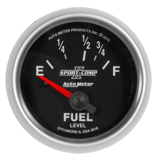 AutoMeter - Autometer Sport-Comp II Gauge Fuel Level 2 1/16in 16e To 158f Elec Sport-Comp II - Demon Performance