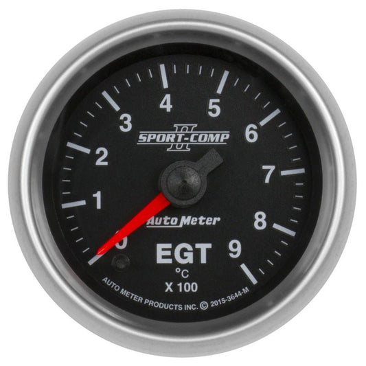 AutoMeter - Autometer Sport-Comp II Gauge Pyrometer (Egt) 2 1/16in 900c Digital Stepper Motor Sport-Comp II - Demon Performance