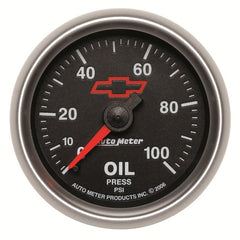 AutoMeter - Autometer Sport-Comp II GM 52mm 0-100 PSI Mechanical Oil Pressure Gauge - Demon Performance