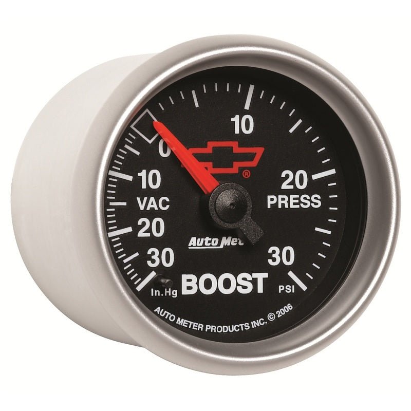 AutoMeter - Autometer Sport-Comp II GM 52mm 30 PSI Mechanical Boost Vacumm Gauge - Demon Performance