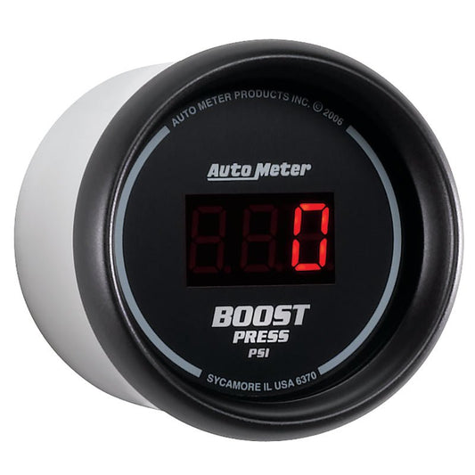 AutoMeter - Autometer SportComp 52mm Digital 0-60 PSI Boost Gauge - Demon Performance