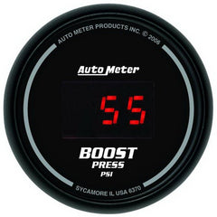 AutoMeter - Autometer SportComp 52mm Digital 0-60 PSI Boost Gauge - Demon Performance