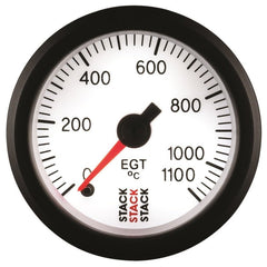 AutoMeter - Autometer Stack 52mm 0-1100 Deg C Pro Stepper Motor Exhaust Gas Temp Gauge - White - Demon Performance