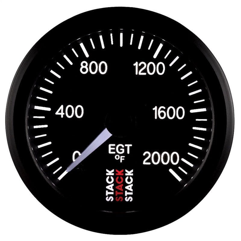 AutoMeter - Autometer Stack 52mm 0-2000 Deg F Pro Stepper Motor Exhaust Gas Temp Gauge - Black - Demon Performance