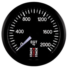 AutoMeter - Autometer Stack 52mm 0-2000 Deg F Pro Stepper Motor Exhaust Gas Temp Gauge - Black - Demon Performance