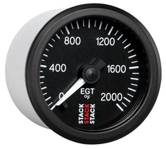 AutoMeter - Autometer Stack 52mm 0-2000 Deg F Pro Stepper Motor Exhaust Gas Temp Gauge - Black - Demon Performance