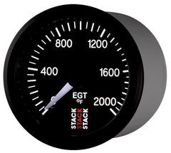 AutoMeter - Autometer Stack 52mm 0-2000 Deg F Pro Stepper Motor Exhaust Gas Temp Gauge - Black - Demon Performance