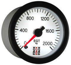 AutoMeter - Autometer Stack 52mm 0-2000 Deg F Pro Stepper Motor Exhaust Gas Temp Gauge - White - Demon Performance