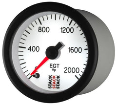 AutoMeter - Autometer Stack 52mm 0-2000 Deg F Pro Stepper Motor Exhaust Gas Temp Gauge - White - Demon Performance