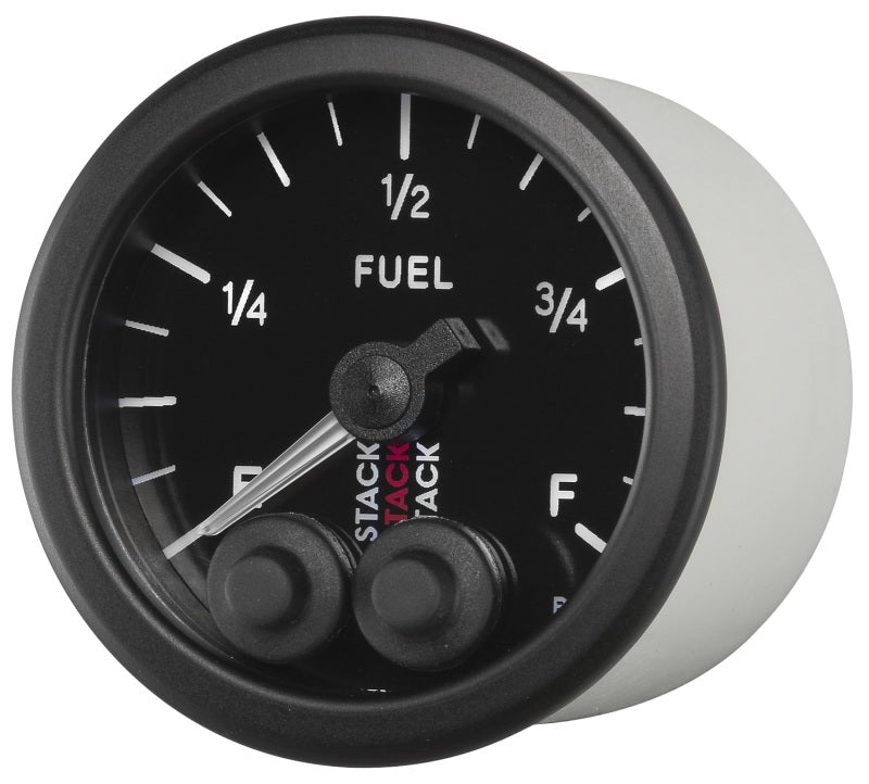 AutoMeter - Autometer Stack 52mm 0-280 Ohm Programmable Pro-Control Fuel Level Gauge - Black - Demon Performance