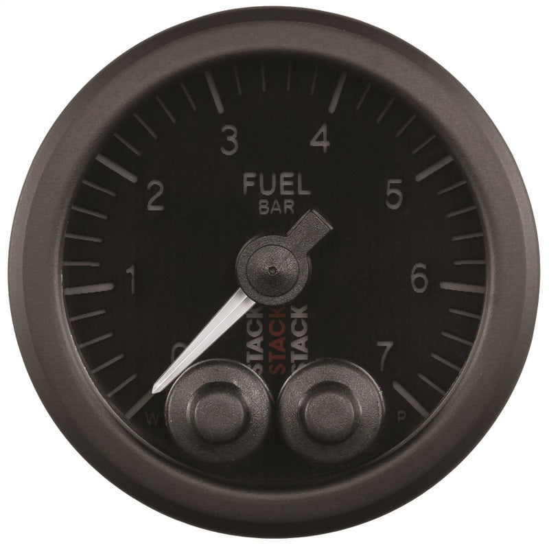 AutoMeter - Autometer Stack 52mm 0-7 Bar M10 Male Pro-Control Fuel Pressure Gauge - Black - Demon Performance