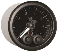 AutoMeter - Autometer Stack 52mm 0-7 Bar M10 Male Pro-Control Oil Pressure Gauge - Black - Demon Performance