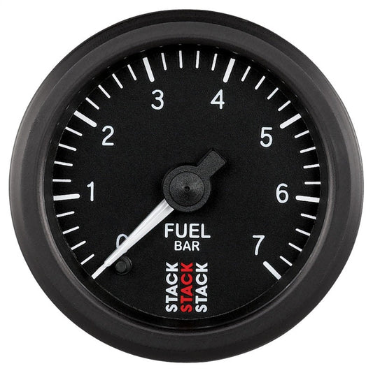 AutoMeter - Autometer Stack 52mm 0-7 Bar M10 Male Pro Stepper Motor Fuel Pressure Gauge - Black - Demon Performance