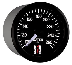 AutoMeter - Autometer Stack 52mm 100-260 Deg F 1/8in NPTF Male Pro Stepper Motor Water Temp Gauge - Black - Demon Performance