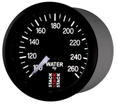 AutoMeter - Autometer Stack 52mm 100-260 Deg F 1/8in NPTF Male Pro Stepper Motor Water Temp Gauge - Black - Demon Performance