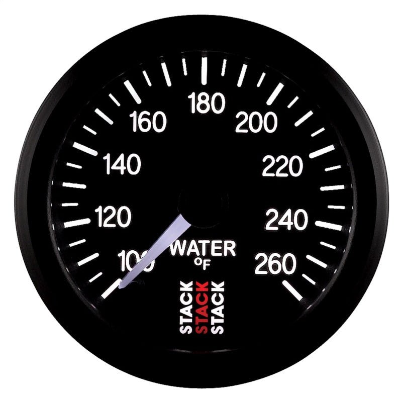 AutoMeter - Autometer Stack 52mm 100-260 Deg F 1/8in NPTF Male Pro Stepper Motor Water Temp Gauge - Black - Demon Performance