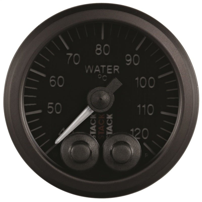 AutoMeter - Autometer Stack 52mm 40-120 Deg C 1/8in NPTF Male Pro-Control Water Temp Gauge - Black - Demon Performance