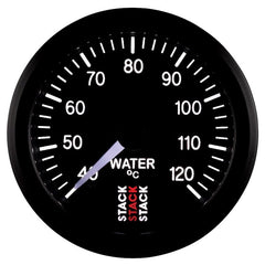 AutoMeter - Autometer Stack 52mm 40-120 Deg C 1/8in NPTF Male Pro Stepper Motor Water Temp Gauge - Black - Demon Performance