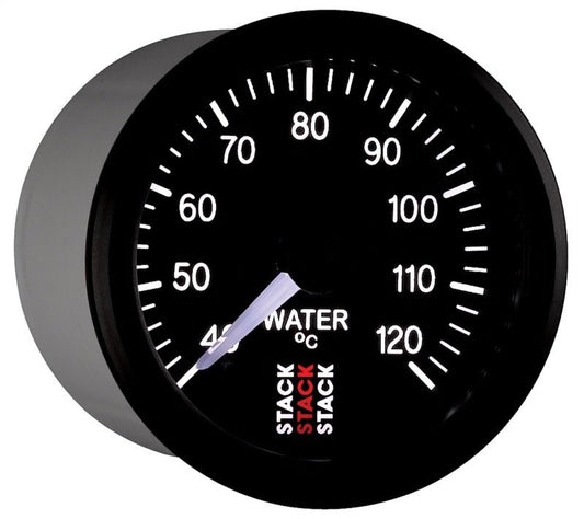 AutoMeter - Autometer Stack 52mm 40-120 Deg C 1/8in NPTF Male Pro Stepper Motor Water Temp Gauge - Black - Demon Performance