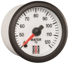 AutoMeter - Autometer Stack 52mm 40-120 Deg C 1/8in NPTF Male Pro Stepper Motor Water Temp Gauge - White - Demon Performance