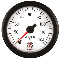 AutoMeter - Autometer Stack 52mm 40-120 Deg C 1/8in NPTF Male Pro Stepper Motor Water Temp Gauge - White - Demon Performance