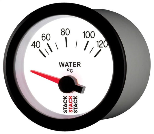 AutoMeter - Autometer Stack 52mm 40-120 Deg C M10 Male Electric Water Temp Gauge - White - Demon Performance