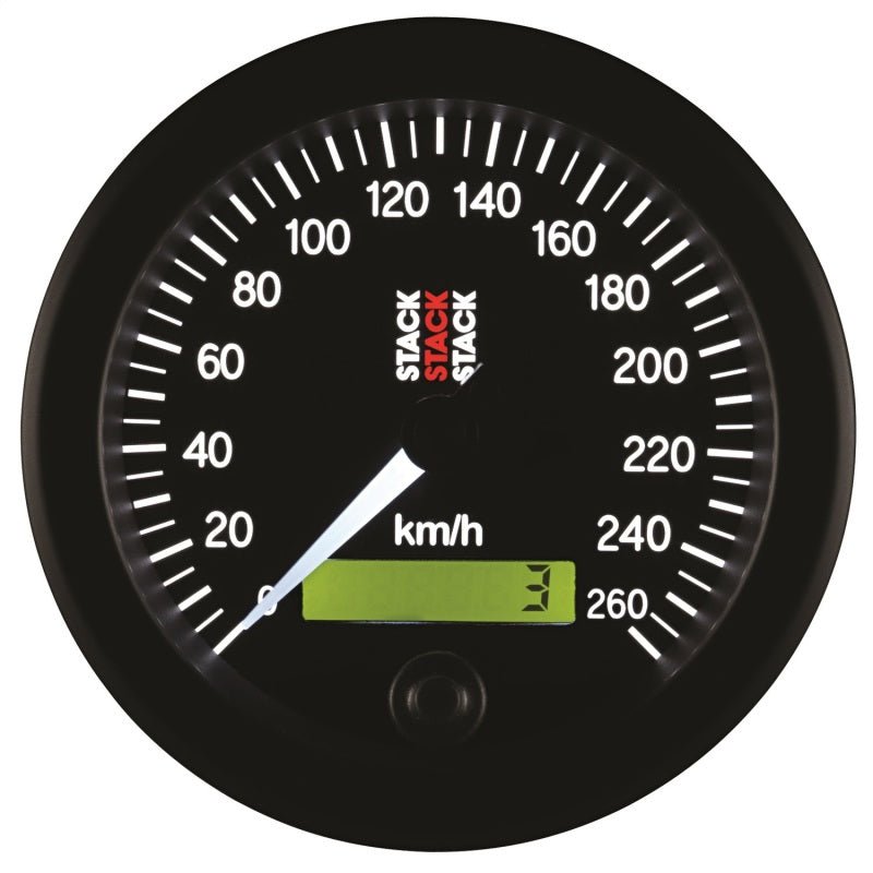 AutoMeter - Autometer Stack 88mm 0-260 KM/H Electronic Speedometer - Black - Demon Performance