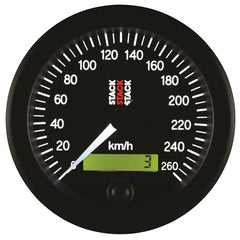 AutoMeter - Autometer Stack 88mm 0-260 KM/H Electronic Speedometer - Black - Demon Performance