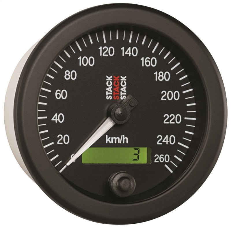 AutoMeter - Autometer Stack 88mm 0-260 KM/H Electronic Speedometer - Black - Demon Performance