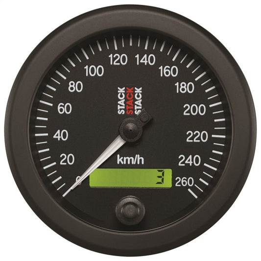 AutoMeter - Autometer Stack 88mm 0-260 KM/H Electronic Speedometer - Black - Demon Performance