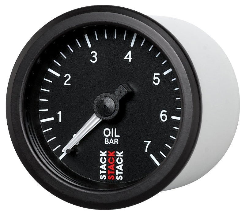 AutoMeter - Autometer Stack Instruments 52mm 0-7 BAR M10 (M) Mechanical Oil Pressure Gauge - Black - Demon Performance