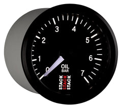 AutoMeter - Autometer Stack Instruments 52mm 0-7 BAR M10 (M) Mechanical Oil Pressure Gauge - Black - Demon Performance