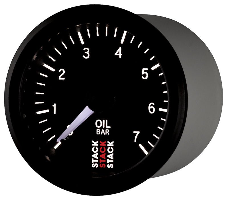 AutoMeter - Autometer Stack Instruments 52mm 0-7 BAR M10 (M) Mechanical Oil Pressure Gauge - Black - Demon Performance