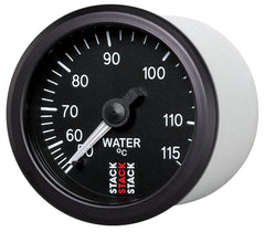 AutoMeter - Autometer Stack Instruments 52mm 50-115 Celsius 3/8 BSPT (M) Mechanical Water Temp Gauge - Black - Demon Performance