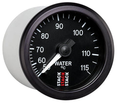 AutoMeter - Autometer Stack Instruments 52mm 50-115 Celsius 3/8 BSPT (M) Mechanical Water Temp Gauge - Black - Demon Performance