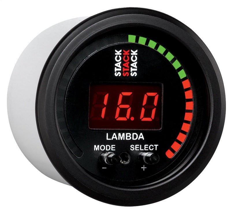 AutoMeter - Autometer Stack Instruments 52mm Wideband Air-Fuel Ratio (LAMBDA) Gauge - Black - Demon Performance