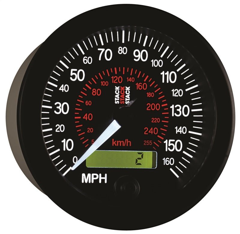 AutoMeter - Autometer Stack Instruments 88MM 0-160 MPH / 260 KM/H Programmable Speedometer - Black - Demon Performance