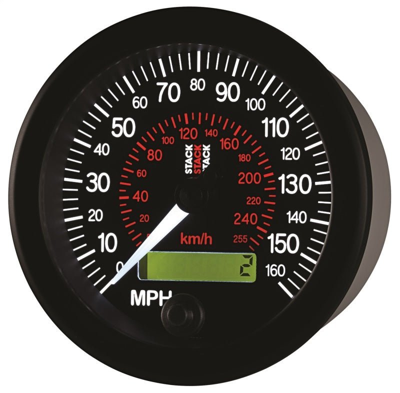 AutoMeter - Autometer Stack Instruments 88MM 0-160 MPH / 260 KM/H Programmable Speedometer - Black - Demon Performance