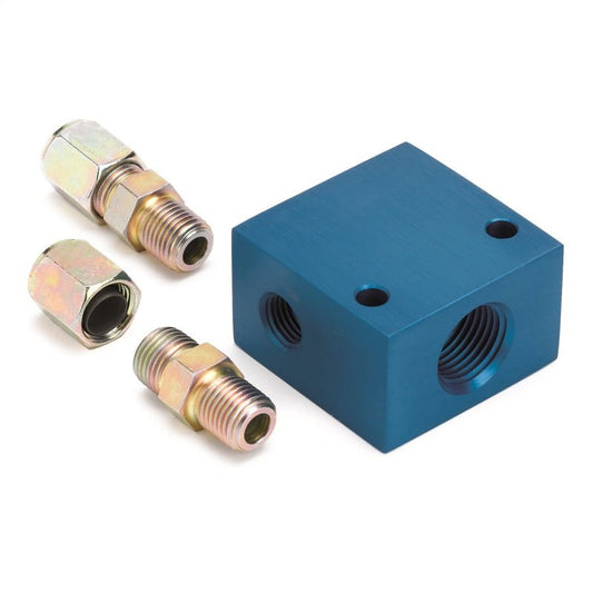 AutoMeter - Autometer Temperature Manifofld Adaptor for 3/8 O.D. Tubing - Demon Performance