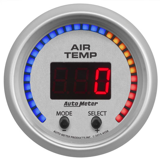 AutoMeter - Autometer Ultra-Lite 2-1/16in 0-300 Degree F Dual Air Temp Gauge - Demon Performance