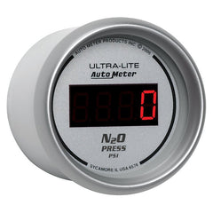 AutoMeter - Autometer Ultra-Lite 2-1/16in 1600 PSI Digital Nitrous Pressure Gauge - Silver - Demon Performance