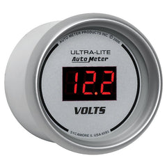 AutoMeter - Autometer Ultra-Lite 2-1/16in 8-18 Volts Digital Voltmeter - Demon Performance