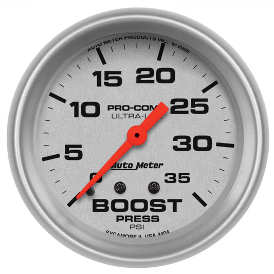 AutoMeter - Autometer Ultra-Lite 2 5/8in Mechanical Boost Gauge - Demon Performance