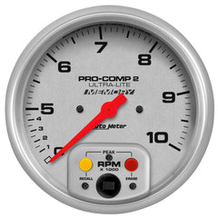 AutoMeter - Autometer Ultra-Lite 5 inch 10K RPM In Dash Dual Range w/ Memory Tachometer - Demon Performance