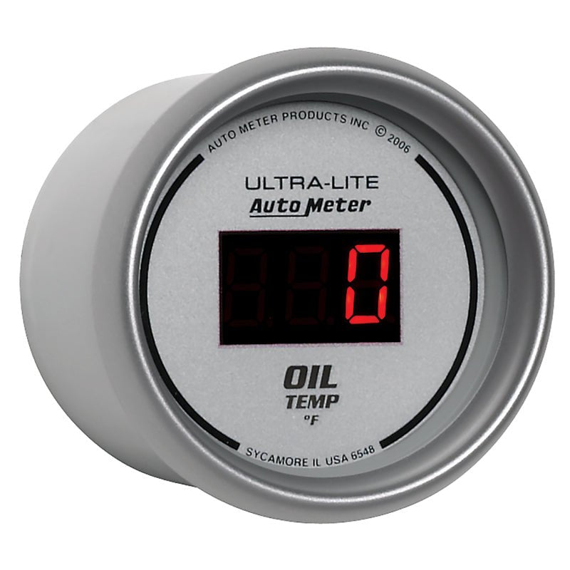 AutoMeter - Autometer Ultra-Lite 52MM 0-340 Deg F Digital Oil Temperature - Demon Performance