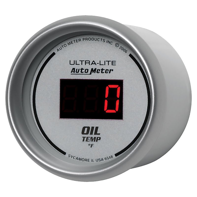 AutoMeter - Autometer Ultra-Lite 52MM 0-340 Deg F Digital Oil Temperature - Demon Performance